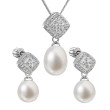 Souprava stříbrných perlových šperků 29008.1