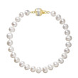 Perlový náramek z říčních perel 923001.1/9266A bílý