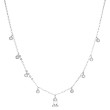 Elegantní stříbrný náhrdelník se zirkony 12056.1. crystal