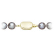 Zlaté zapínání perlového náramku 923010.3/9269A grey
