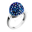 Prsten stříbro s modrými kamínky 735013.3