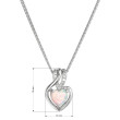 Náhrdelník s přívěskem ve tvaru srdce 12076.1 white