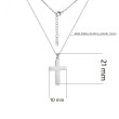 Elegantní náhrdelník křížek WJHC1239