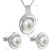 Souprava stříbrných perlových šperků 29026.1