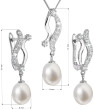 Stříbrná souprava šperků s perlou 29028.1