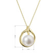 Perlový náhrdelník zlatý  92P00033