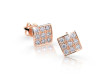 Náušnice pecky z růžového zlata s diamanty DZ6420-2096R