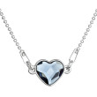 stříbrný náhrdelník srdce s krystalem Swarovski 32061.3