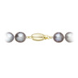 Zlaté zapínání perlového náramku 923010.3/9271A grey