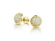 Zlaté náušnice na šroubek s diamanty DZ6404-3258Z