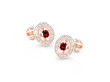 Náušnice pecky z růžového zlata Z6413-1988RRD