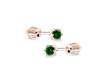 Luxusní zlaté náušnice se zirkony Z8012R-Green