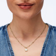 Moderní náhrdelník z chirurgické oceli zlatý Brosway ESSENTIAL BNL134