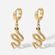 Ocelové hadí náušnice zlaté WJHE431-GD