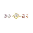 Zlaté zapínání perlového náhrdelníku s brilianty 922004.3/9270A multi