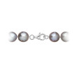 Zapínání perlového náhrdelníku z bílého zlata 822028.3/9260B grey