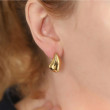 Pozlacené ocelové náušnice slzy MESS97GD