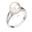 Elegantní stříbrný prsten s perlou 35022.1 Bílý