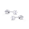 Diamantové náušnice na šroubek z bílého zlata DZ8012-30-00-X-2