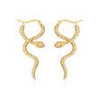 Zlaté hadí náušnice z chirurgické oceli WJHE839GD