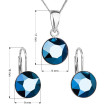 Stříbrné šperky s kamínky Swarovski 39140.5 metalic blue