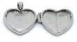Medailon srdce stříbrné 307381