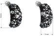 Náušnice na šroubek s krystaly Swarovski 31164.5 Black