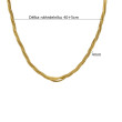 Zlatý ocelový náhrdelník SEBR1539GD