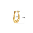 Visací náušnice zlaté z chirurgické oceli WJHE1102GD