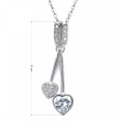 Dámský náhrdelník srdce 12037.1