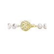 Zlaté zapínání perlového náhrdelníku 922001.1/9264A bílý