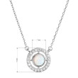 Elegantní náhrdelník 12066.1 white