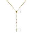 Zlatý náhrdelník s Pannou Marií RŽ07 multi