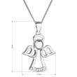 Stříbrný náhrdelník anděl 32076.1 
