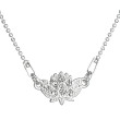 Elegantní stříbrný náhrdelník s kamínky Swarovski 32056.1