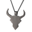 Ocelový přívěsek hlava býka + řetízek PSS1310