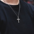 Přívěsek na krk křížek + řetíze PSS1245ST