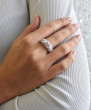 Elegantní stříbrný prsten 35031.3 růžová