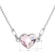 Stříbrný náhrdelník s krystalem Swarovski srdce 32061.3