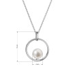 Perlový náhrdelník z bílého zlata 82P00041