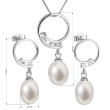 Souprava stříbrných perlových šperků 29030.1