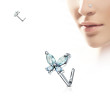 Piercing do nosu SENOL611-Sv modrá