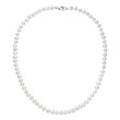Perlový náhrdelník z říčních perel 822001.1/9260B bílý