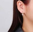Stříbrné visací náušnice se zirkony zlaté 31362000001