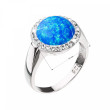 Dámský prsten s opálem 35060.1 modrá