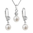 Souprava stříbrných perlových šperků 29006.1