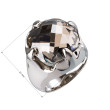 Dámský stříbrný prsten s kamenem 35803.5 šedá