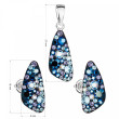 Stříbrné šperky s kamínky Swarovski 39167.3 blue style
