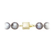 Zlaté zapínání perlového náhrdelníku 922028.3/9268A grey