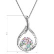 Stříbrný náhrdelník s kamínky Swarovski 32075.3 sakura